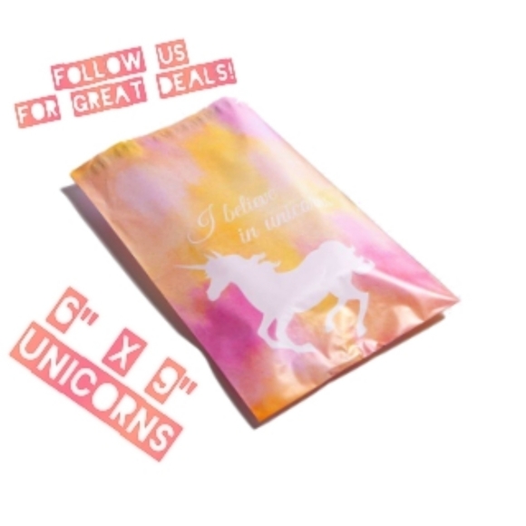 100 Poly Mailers 6x9 Unicorns - Picture 1 of 4